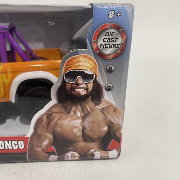 Jada 1:24 Scale 1973 Ford Bronco w "Macho Man" Randy Savage 32046 New in Box - Picture 5 of 10
